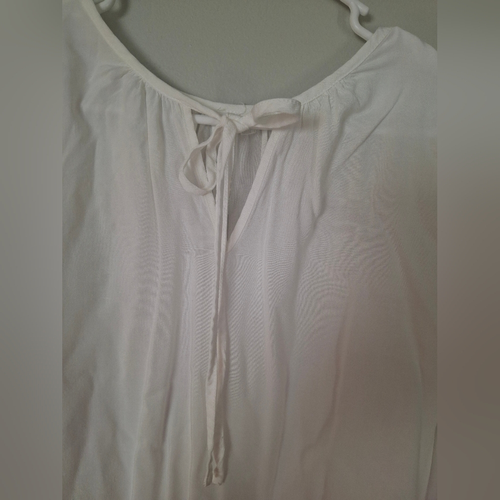 Grand & Greene White Blouse with Lace Detail - Picture 3 of 9